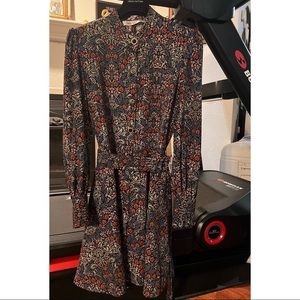 Brand new Zara long sleeve short dress with gold button…